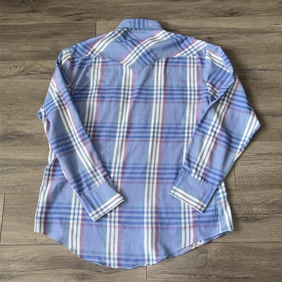 Vintage western Barb Pearlsnap long sleeve XL long tails - Picture 5 of 7